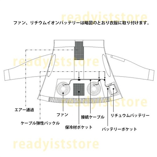 空調作業服 長袖 バッテリー ファン付き アウトドア 空調ウェア メンズ ブルゾン ジャケット 夏用 屋外 釣り 撥水 USB 薄手 冷却 大風量 新作 S-3XL 空調作業服 長袖 バッテリー ファン付き アウトドア 空調ウェア メンズ ブルゾン ジャケット 夏用 屋外 釣り 撥水 USB 薄手 冷却 大風量 新作 S-3XL