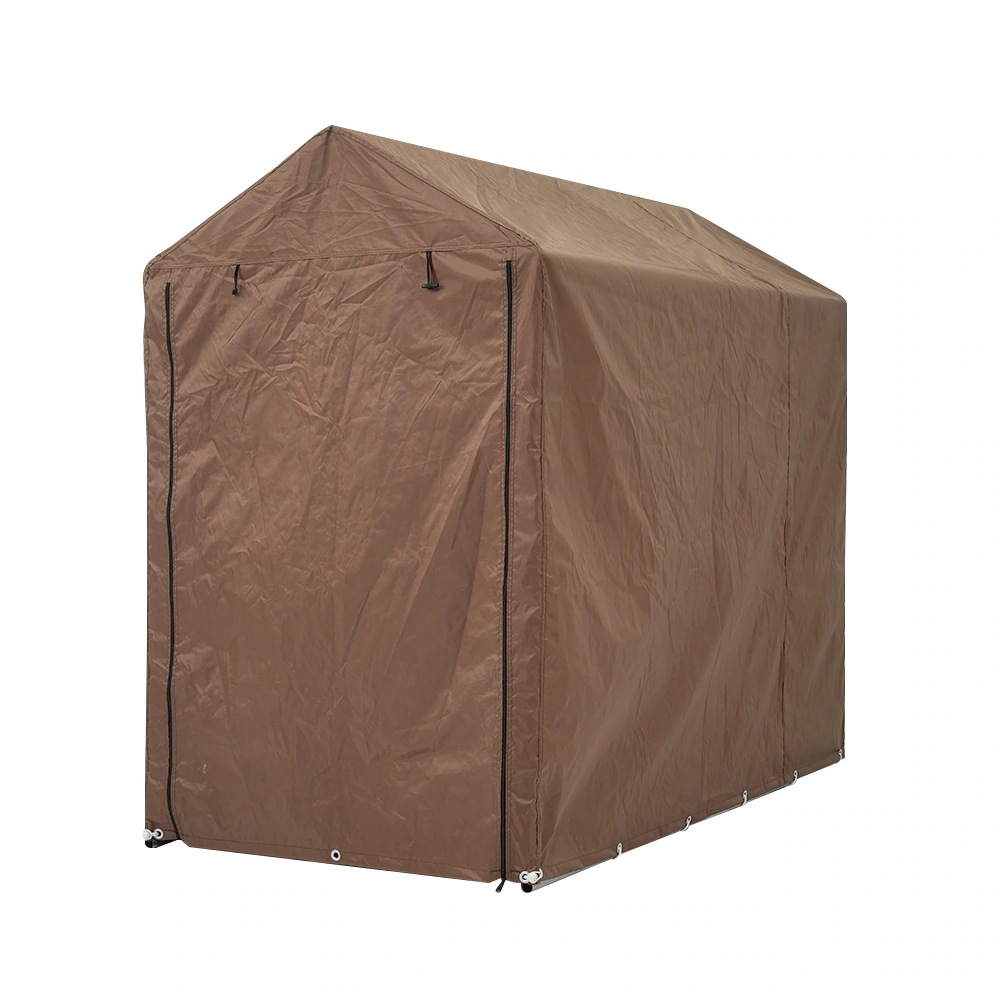 1858【ブラウン】サイクルハウス 1~3台 耐水圧3000mm 防水 保管 雨よけ 日よけ 耐久性 サイクルガレージ 自転車置き場 物置 駐輪場 サイクルポート バイク用