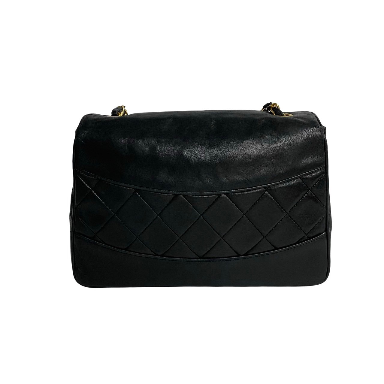 ヴィンテージ マトラッセ ココマークショルダーバッグ ラムスキン ブラック 22410 ヴィンテージ マトラッセ ココマークショルダーバッグ ラムスキン ブラック 22410