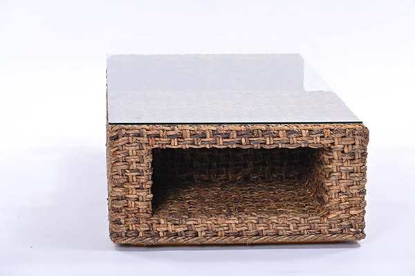 ローテーブル 幅120cm ガラス天板 ハワイアンリゾート風 バナナリーフ材 Ohana テーブル センターテーブル リビング 机 座卓 リビングテーブル バナナリーフ ガラス ハワイアン ローテーブル 幅120cm ガラス天板 ハワイアンリゾート風 バナナリーフ材 Ohana テーブル センターテーブル リビング 机 座卓 リビングテーブル バナナリーフ ガラス ハワイアン