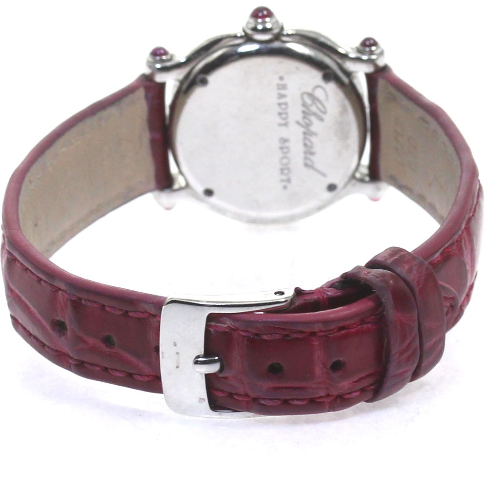 ショパール Chopard ハッピースポーツ ダイヤモンド クォーツ レディース _818376【中古】