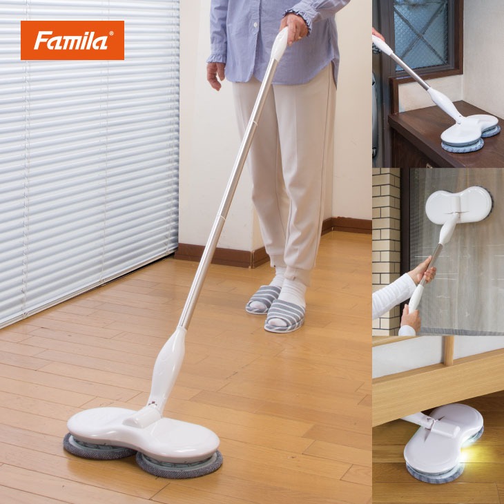 ファミラ スピンマジック 8点セット 回転モップ 電動モップ 回転モップクリーナー 床掃除 水拭き 高速回転 モップ 充電式 コードレス ステシック型 ファミラ スピンマジック 8点セット 回転モップ 電動モップ 回転モップクリーナー 床掃除 水拭き 高速回転 モップ 充電式 コードレス ステシック型