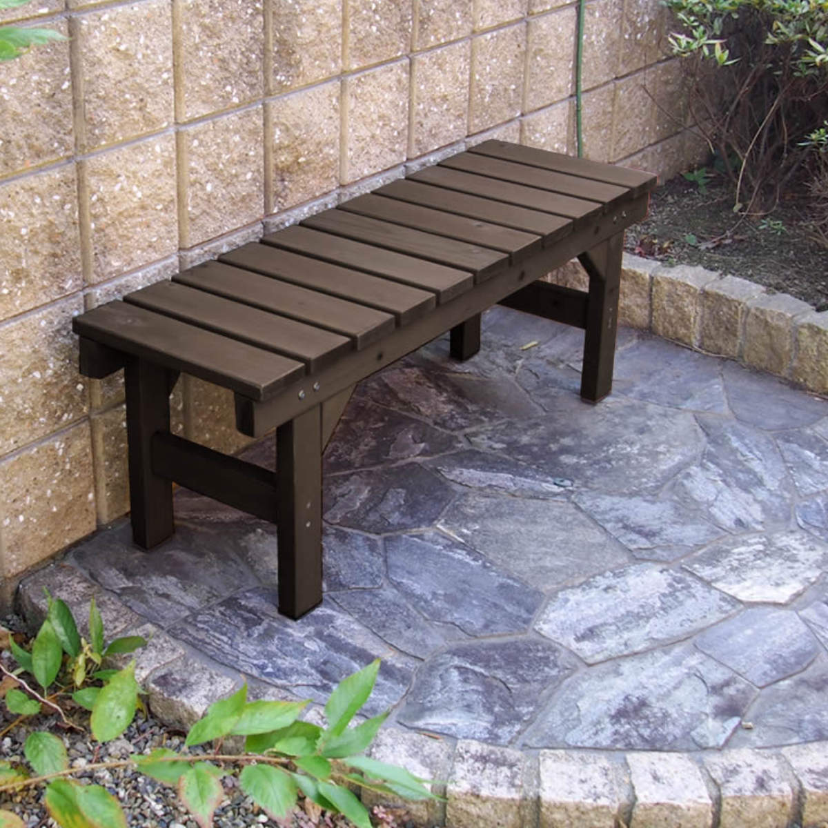 縁台ベンチ hiyori 幅107cm ベンチ 木製 屋外 ウッドチェア ウッドベンチ 庭 バルコニー 縁台 天然木 杉 庭先 ガーデンファーニチャー 椅子 長椅子 ガーデン おしゃれ