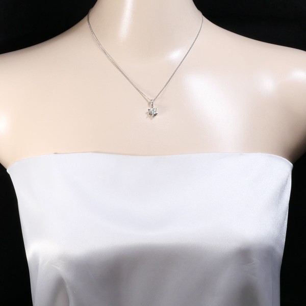 PT900 プラチナ PT850 ネックレス ダイヤ 0.712 鑑定書 ジュエリー 中古 PT900 プラチナ PT850 ネックレス ダイヤ 0.712 鑑定書 ジュエリー 中古