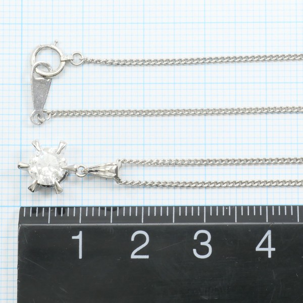 PT900 プラチナ PT850 ネックレス ダイヤ 0.712 鑑定書 ジュエリー 中古 PT900 プラチナ PT850 ネックレス ダイヤ 0.712 鑑定書 ジュエリー 中古