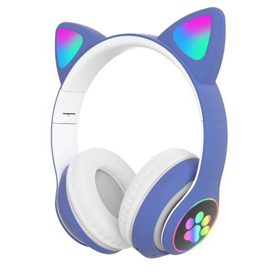 猫の耳 ヘッドセットブルートゥース 猫耳ヘッホン マイク付き有線 無線ブルートゥースイヤホン