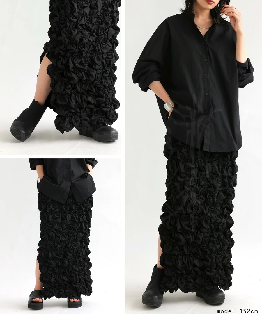 シャーリングスカート スカート レディース ロング ・メール便不可【248B】 シャーリングスカート スカート レディース ロング ・メール便不可【248B】