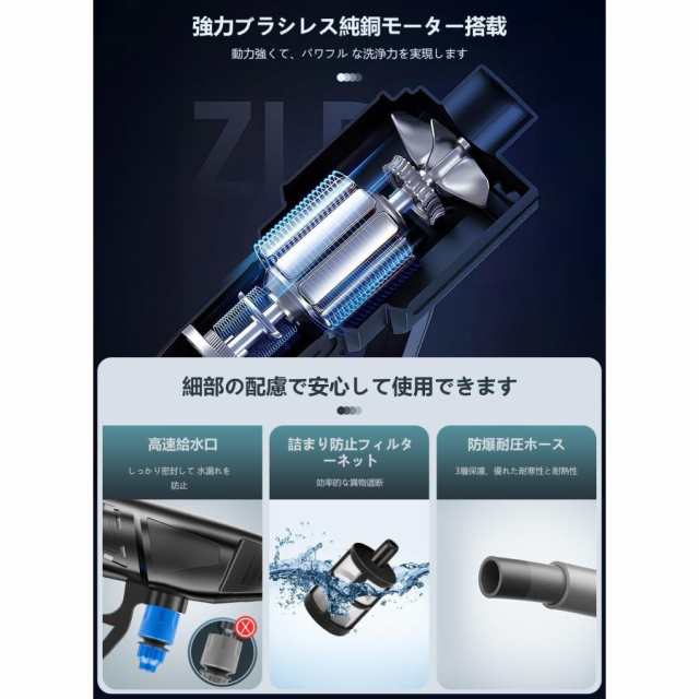 高圧洗浄機 コードレス 充電式 水圧洗浄機 家庭用 洗車 5MPa最大吐出圧力 水噴射量5L/min 48VF 500W 自吸式 ポータブル 正規品 強力噴射 6段階マルチスプレー15 高圧洗浄機 コードレス 充電式 水圧洗浄機 家庭用 洗車 5MPa最大吐出圧力 水噴射量5L/min 48VF 500W 自吸式 ポータブル 正規品 強力噴射 6段階マルチスプレー15