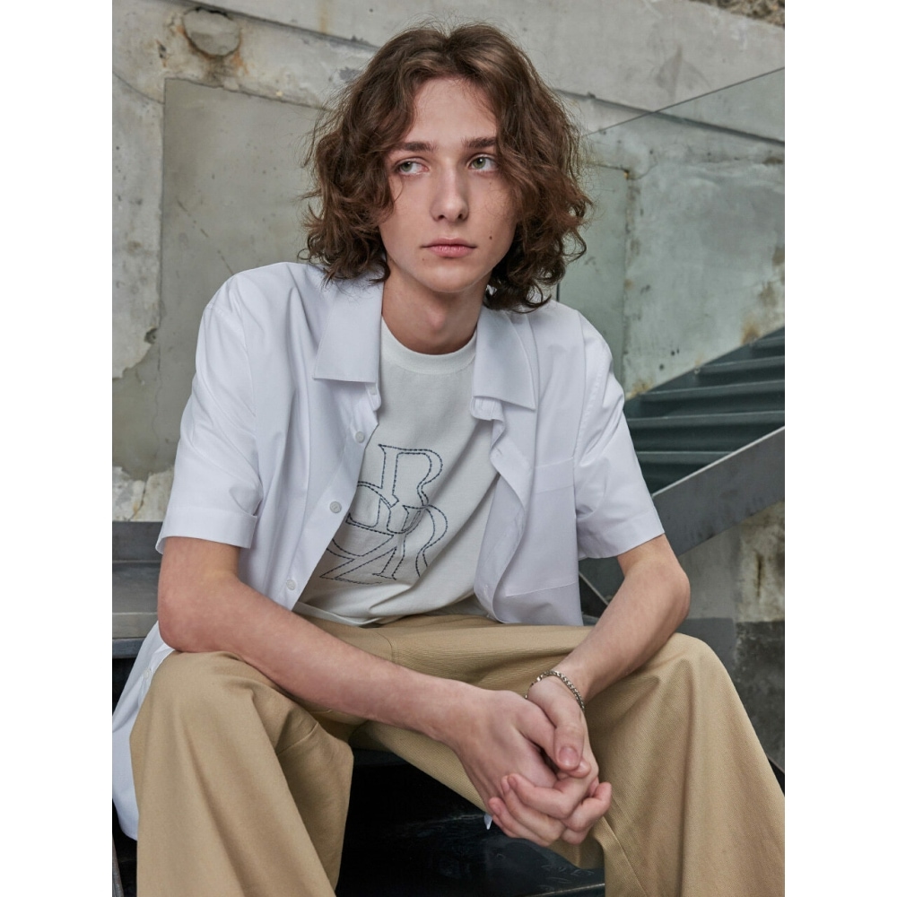 ◆citybreeze◆ Symbol Logo Embroidered Short Sleeve T-Shirt2 CITYBREEZE メンズシンボルロゴステッチ刺繍入りショート