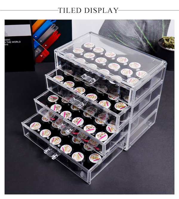 Qoo10] 4段 カラージェル収納 ネイル 収納ケー