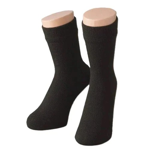 防寒二重ソックス（ロング）（ブラック）　１０足組