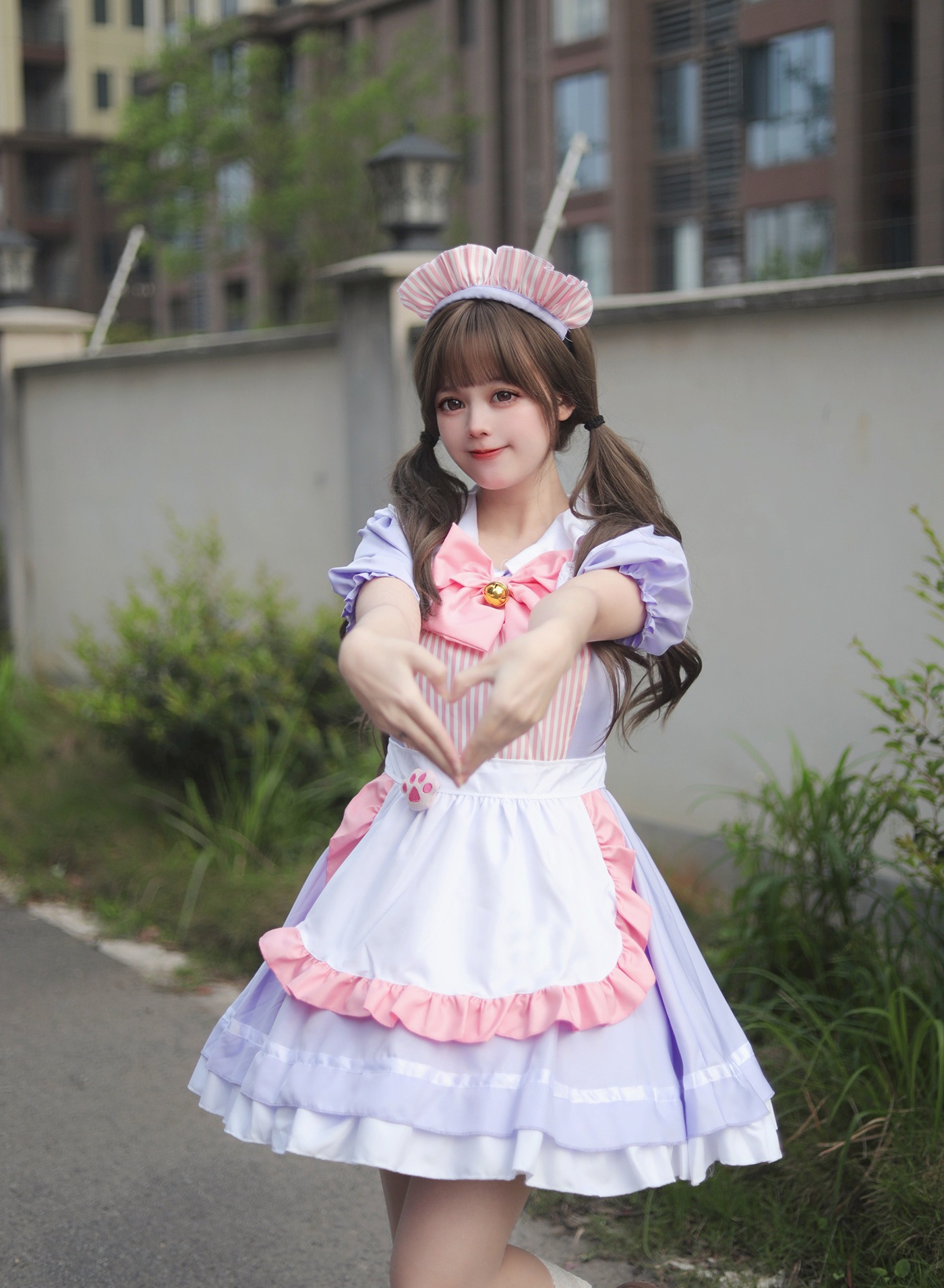 カフェメイド衣装コスプレプリンセスドレス小さいドレス女性ロールプレイパーティー制服大きいサイズ