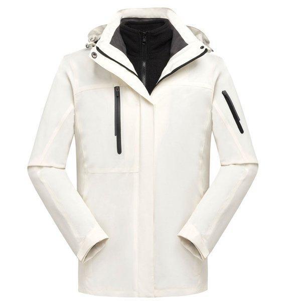 メンズ レディース マウンテンパーカー ジャケット 二合一 2点セット アウトドア トレッキングウェア ウォーキング 防寒着 防寒 防水 保温 登山ウェア