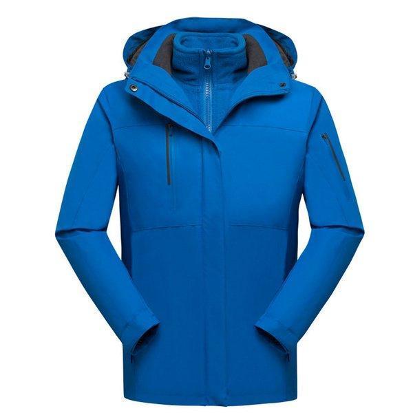 メンズ レディース マウンテンパーカー ジャケット 二合一 2点セット アウトドア トレッキングウェア ウォーキング 防寒着 防寒 防水 保温 登山ウェア