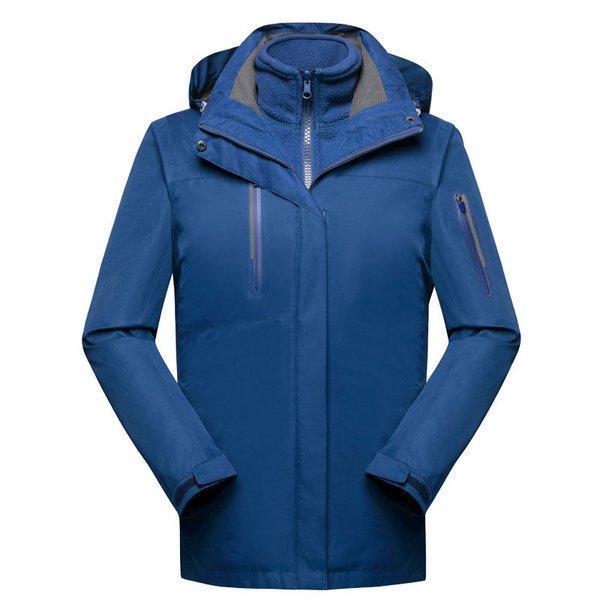 メンズ レディース マウンテンパーカー ジャケット 二合一 2点セット アウトドア トレッキングウェア ウォーキング 防寒着 防寒 防水 保温 登山ウェア