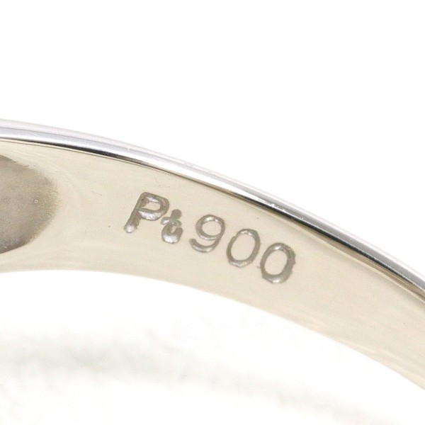 PT900 プラチナ リング 16号 ダイヤ 0.40 中古 PT900 プラチナ リング 16号 ダイヤ 0.40 中古