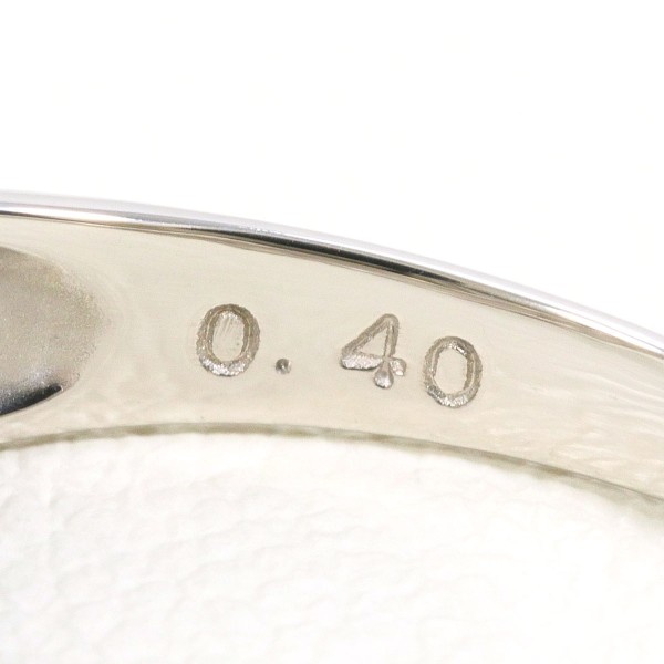 PT900 プラチナ リング 16号 ダイヤ 0.40 中古 PT900 プラチナ リング 16号 ダイヤ 0.40 中古
