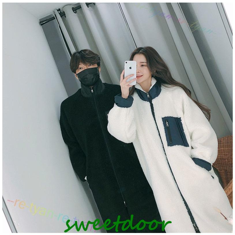 リバーシブルボアコート ロング丈 ボア スタンドカラー もこもこ 暖かい コート アウター レディース 秋 冬 リバーシブルボアコート ロング丈 ボア スタンドカラー もこもこ 暖かい コート アウター レディース 秋 冬