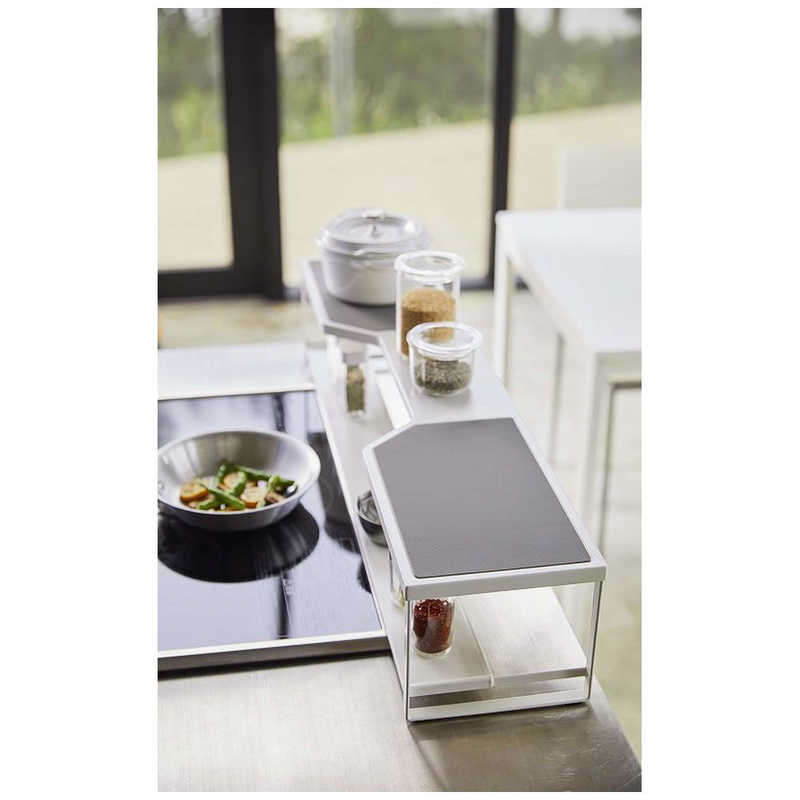 山崎実業 プレート コンロ奥ラック排気口カバー付き75cmコンロ用 ホワイト 05652 山崎実業 プレート コンロ奥ラック排気口カバー付き75cmコンロ用 ホワイト 05652