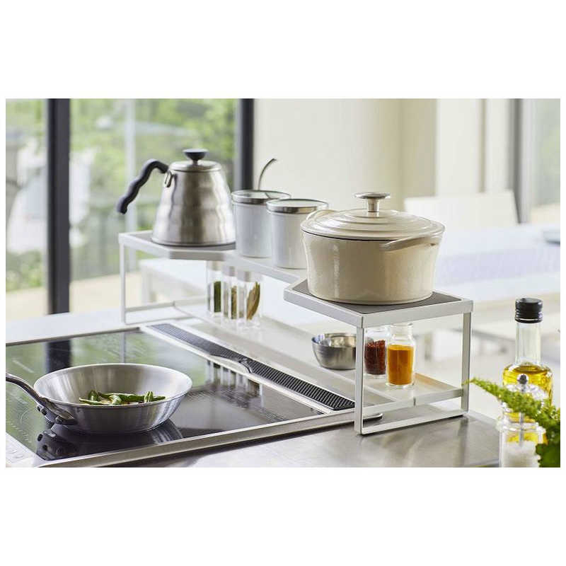 山崎実業 プレート コンロ奥ラック排気口カバー付き75cmコンロ用 ホワイト 05652 山崎実業 プレート コンロ奥ラック排気口カバー付き75cmコンロ用 ホワイト 05652