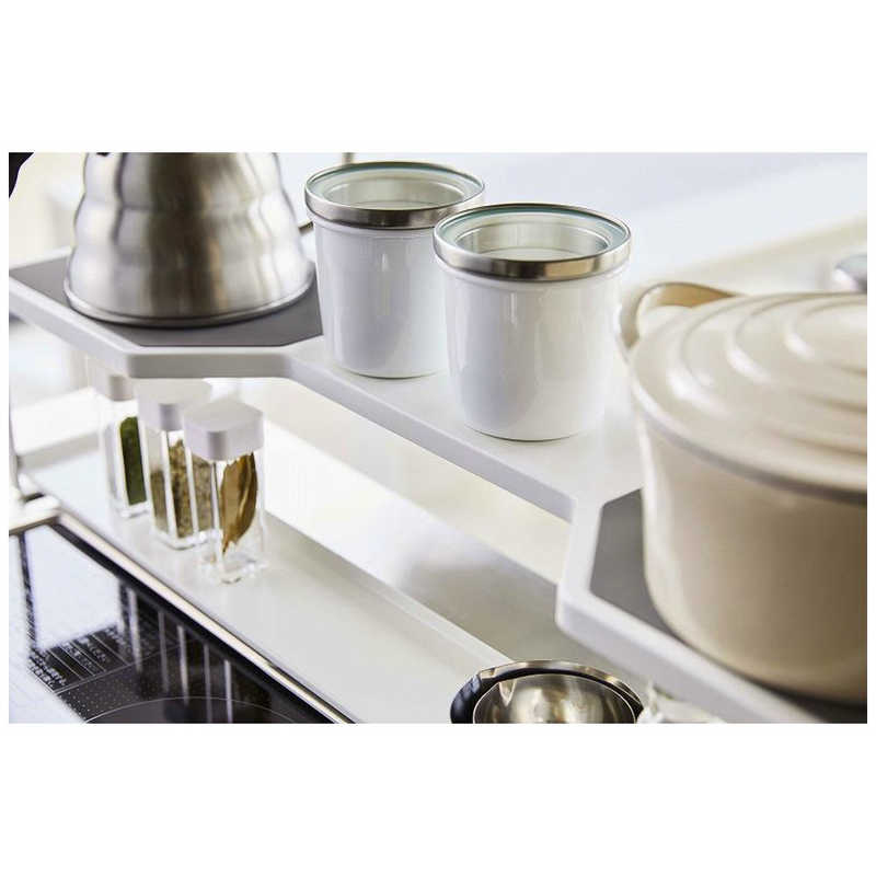 山崎実業 プレート コンロ奥ラック排気口カバー付き75cmコンロ用 ホワイト 05652 山崎実業 プレート コンロ奥ラック排気口カバー付き75cmコンロ用 ホワイト 05652