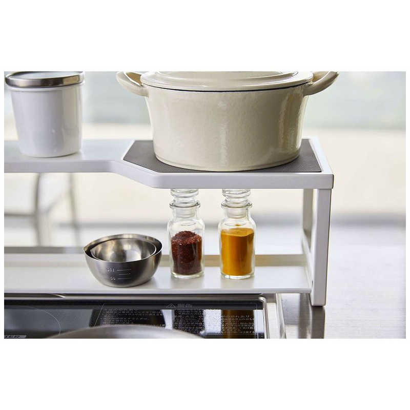 山崎実業 プレート コンロ奥ラック排気口カバー付き75cmコンロ用 ホワイト 05652 山崎実業 プレート コンロ奥ラック排気口カバー付き75cmコンロ用 ホワイト 05652