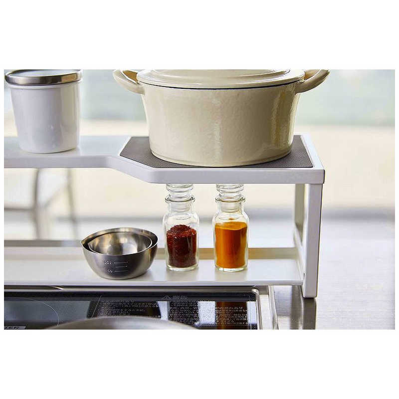 山崎実業 プレート コンロ奥ラック排気口カバー付き75cmコンロ用 ホワイト 05652 山崎実業 プレート コンロ奥ラック排気口カバー付き75cmコンロ用 ホワイト 05652