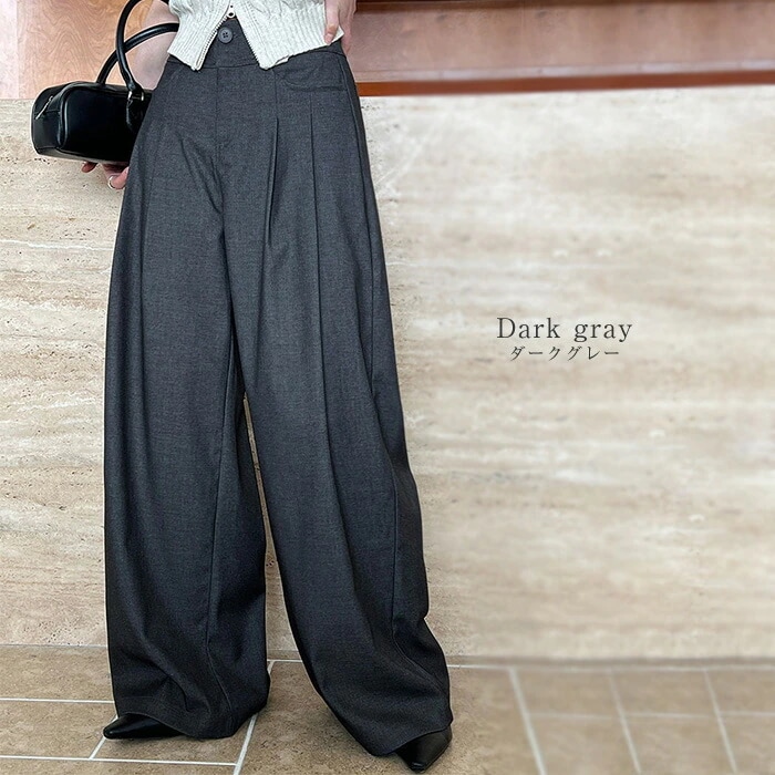 ワイドパンツ タックパンツ パンツ レディース フレアパンツ ガウチョパンツ ハイウエスト 卒業式 入学式 スーツ ボトムス オフィスカジュアル ロング ワイド タック きれいめ 長ズボン 春 夏 秋