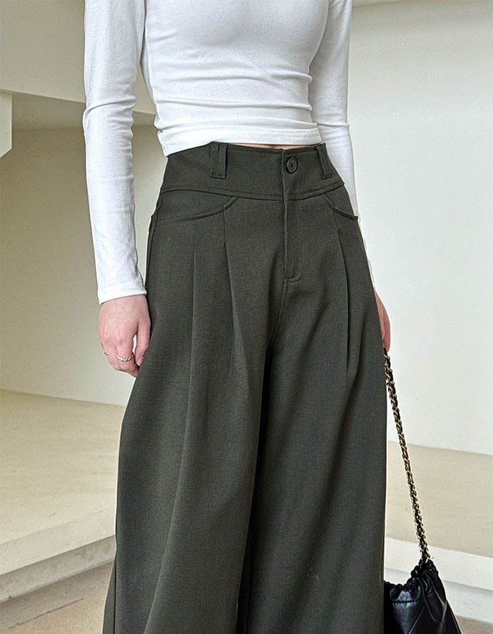 ワイドパンツ タックパンツ パンツ レディース フレアパンツ ガウチョパンツ ハイウエスト 卒業式 入学式 スーツ ボトムス オフィスカジュアル ロング ワイド タック きれいめ 長ズボン 春 夏 秋