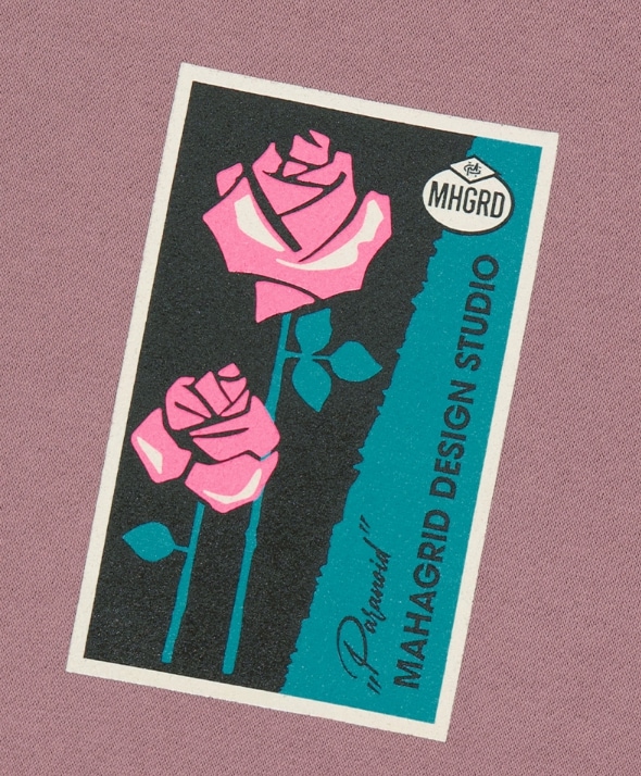 【mahagrid】23FW★ TWO ROSE HOODIE TWO ROSE HOODIE[PINK] - MAHAGRID