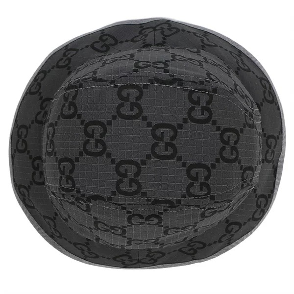 帽子 GGパターン グレー ブラック メンズ 768378 4HA5N 1161 帽子 GGパターン グレー ブラック メンズ 768378 4HA5N 1161