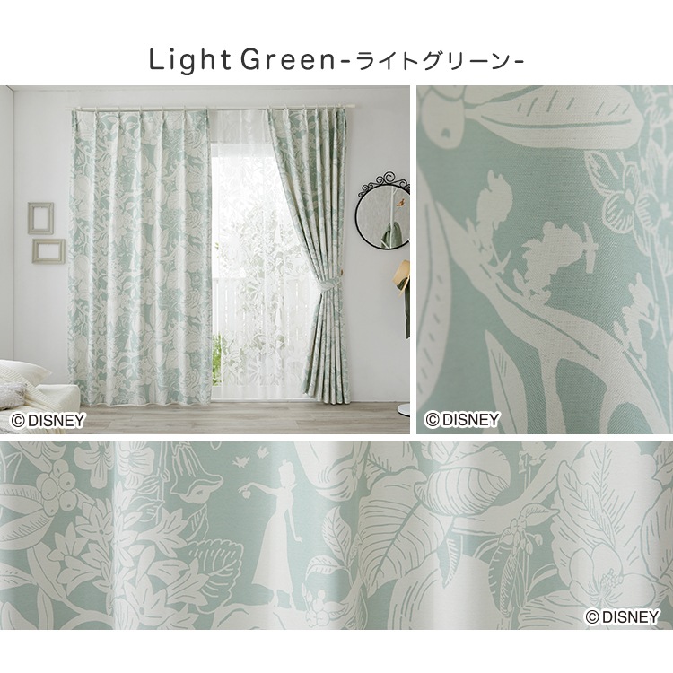 DISNEY/ディズニー ドレープカーテン 100×135cm×1枚【PRINCESS/Heigh-Ho プリンセス/ハイホー】 DISNEY/ディズニー ドレープカーテン 100×135cm×1枚【PRINCESS/Heigh-Ho プリンセス/ハイホー】
