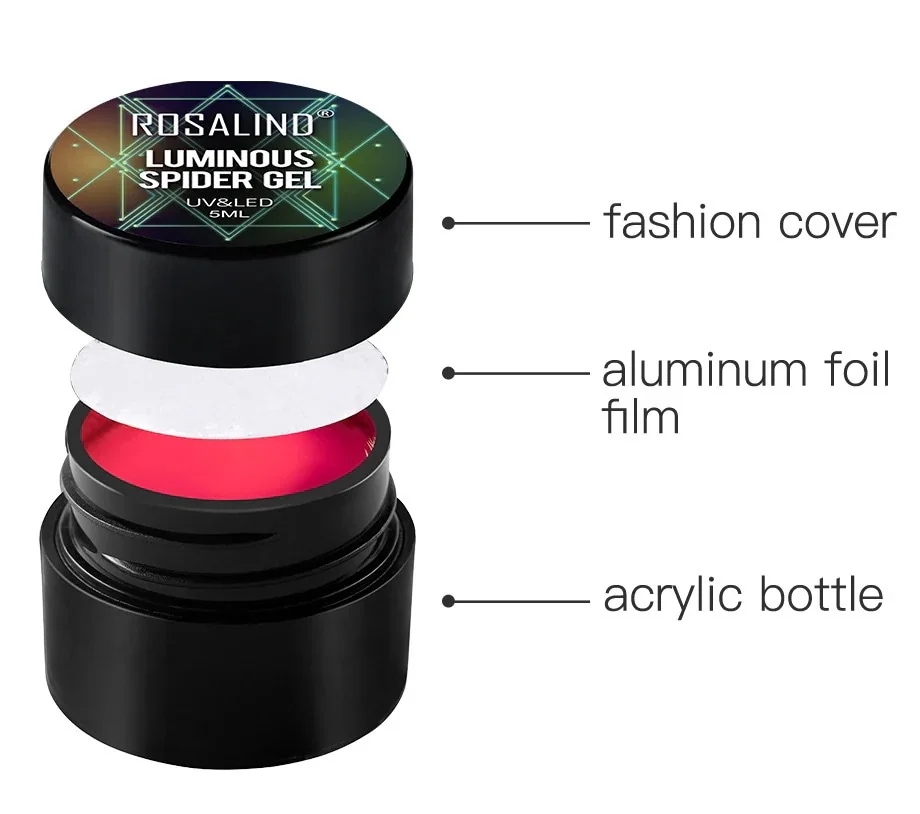 8色発光スパイダージェルネイルアートキット発光ワイヤードローイングジェルUV LED マニキュア128186