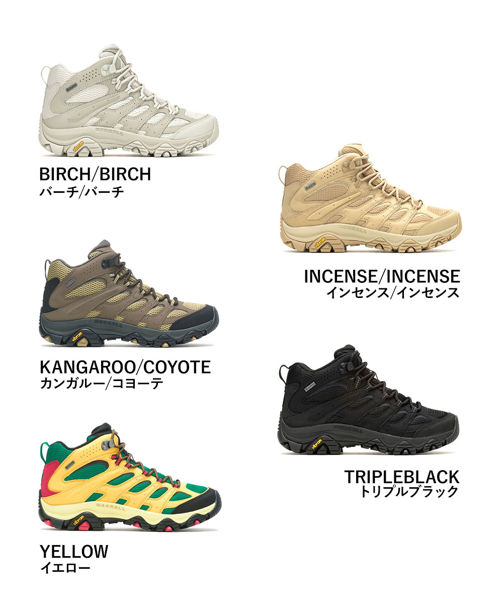 モアブ3 シンセティック ミッド ゴアテックス メンズ ハイキング 防水 トレッキング 登山靴 防滑 アウトドアシューズ 紳士 500249 500255 500435 500431 500251