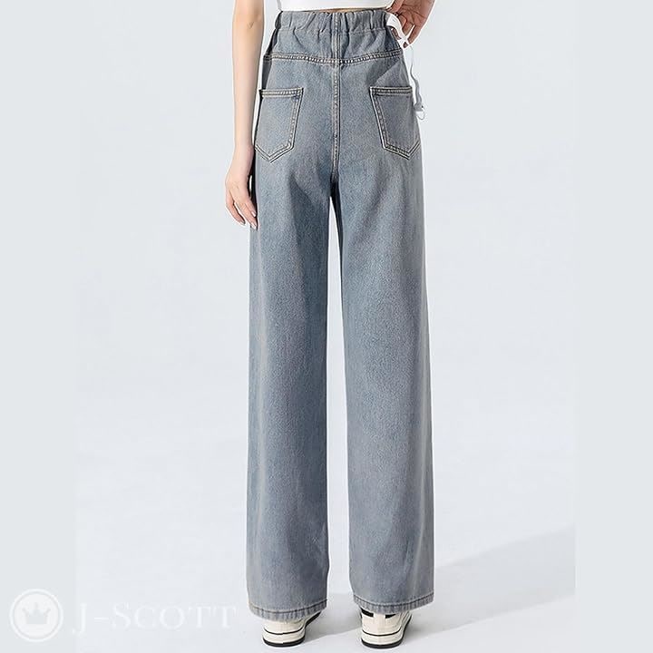 マタニティ ストレートデニム レディース パンツ 産後 ゆったり ウエストゴム アジャスター付き シワなし マタニティパンツ ビッグ 動きやすい ダボっと(ライトブルー, 2XL) マタニティ ストレートデニム レディース パンツ 産後 ゆったり ウエストゴム アジャスター付き シワなし マタニティパンツ ビッグ 動きやすい ダボっと(ライトブルー, 2XL)