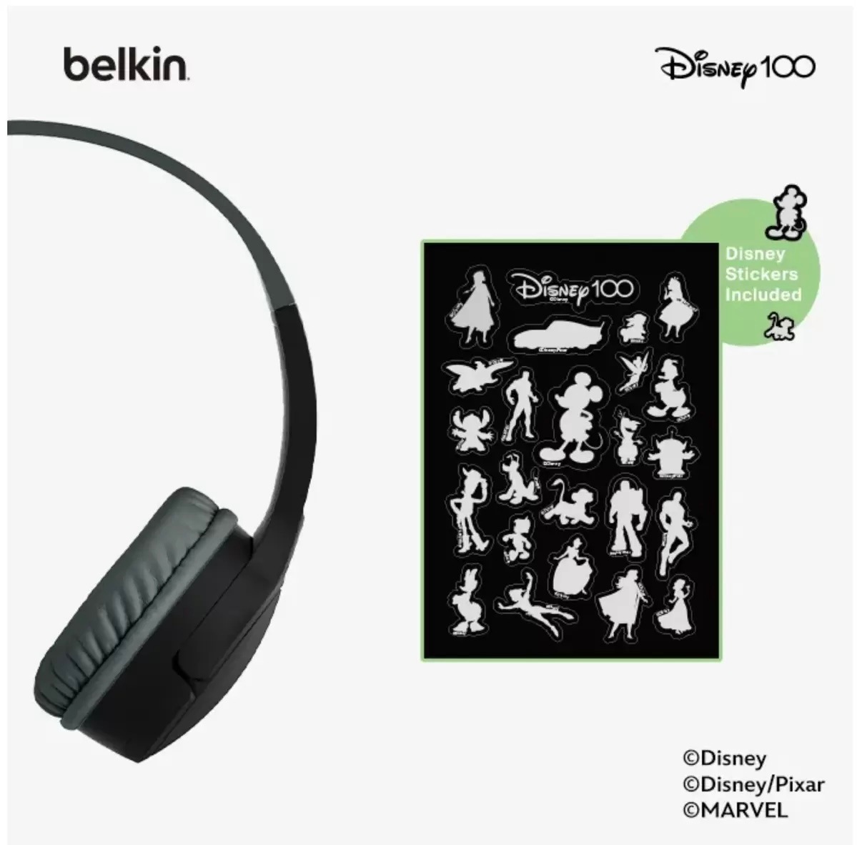 子供用ワイヤレスヘッドホン ディズニー100年限定モデル 子供用ワイヤレスヘッドホン ディズニー100年限定モデル