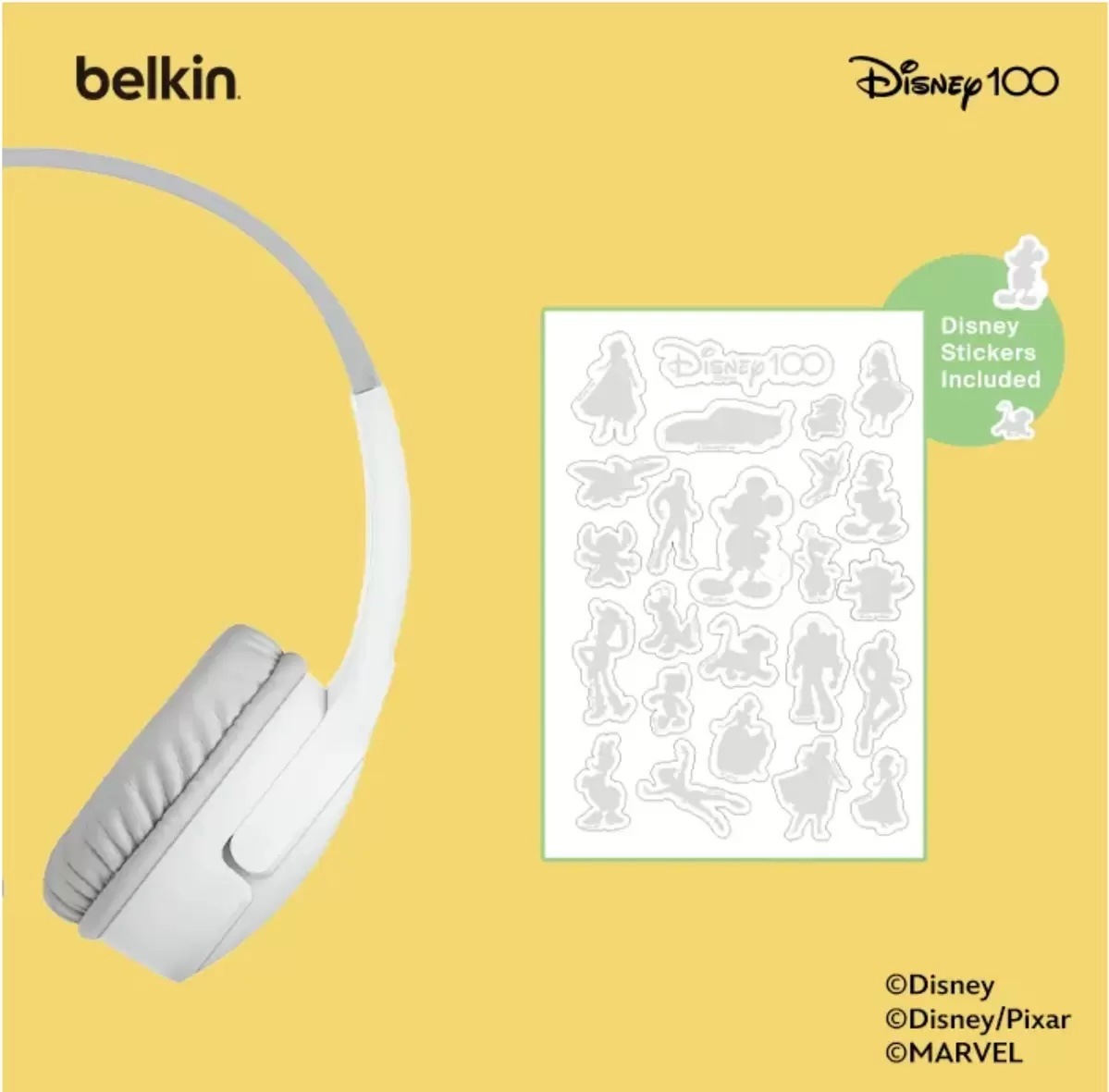 子供用ワイヤレスヘッドホン ディズニー100年限定モデル 子供用ワイヤレスヘッドホン ディズニー100年限定モデル