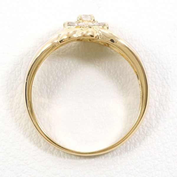 PT900 プラチナ K18YG リング 指輪 10号 ダイヤ 0.3 ジュエリー 中古 PT900 プラチナ K18YG リング 指輪 10号 ダイヤ 0.3 ジュエリー 中古