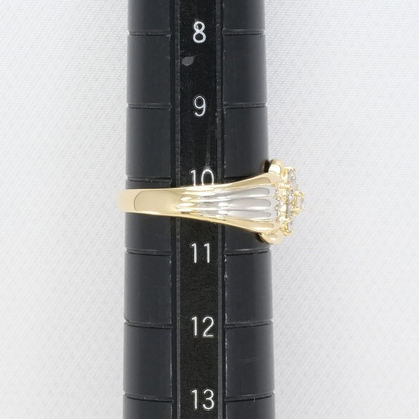 PT900 プラチナ K18YG リング 指輪 10号 ダイヤ 0.3 ジュエリー 中古 PT900 プラチナ K18YG リング 指輪 10号 ダイヤ 0.3 ジュエリー 中古