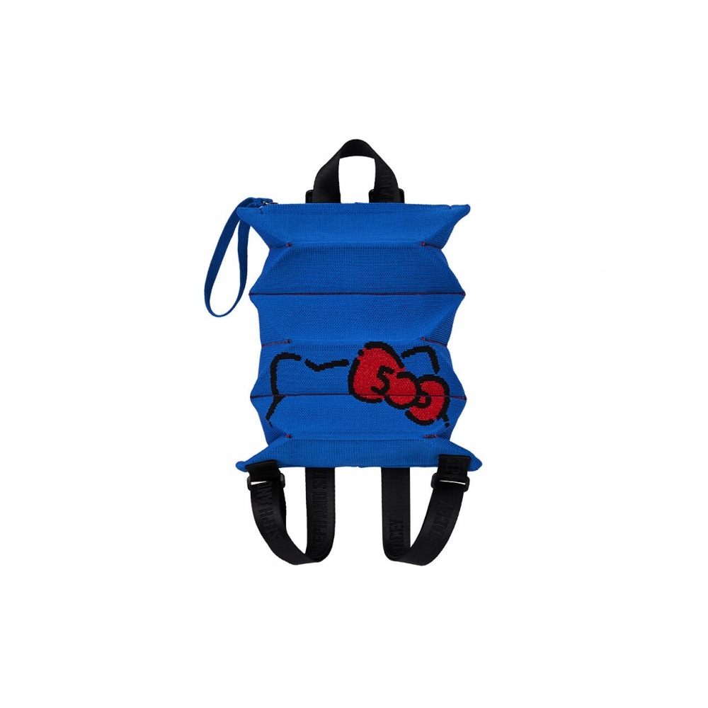 JOSEPH & STACEY ラッキープリーツニットバックパック XS 50th ハローキティクラシックブルー