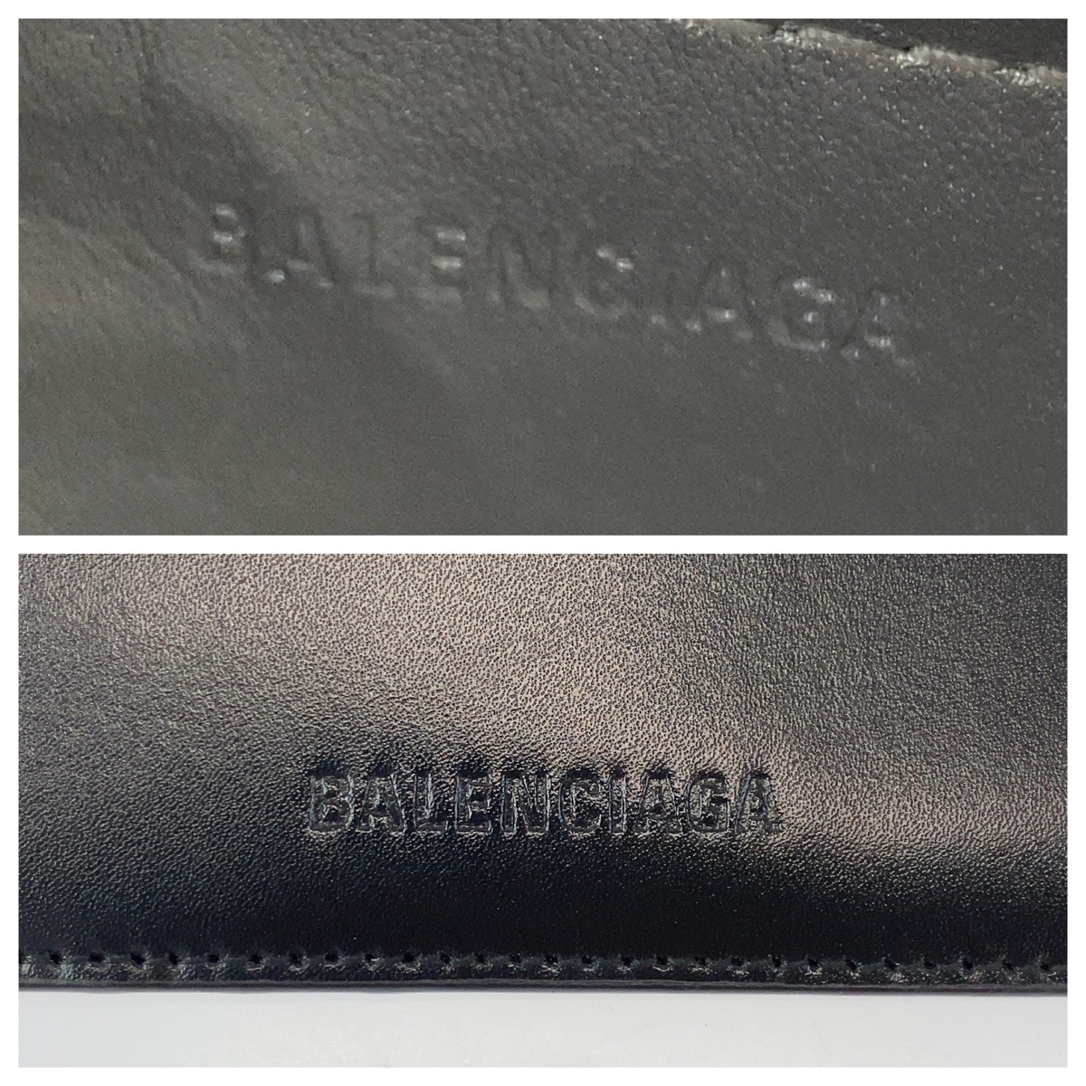 新品未使用 エッセンシャル ブラック シルバー金具 レザー 664044 コインケース フラグメントケース メンズ 406985 新品