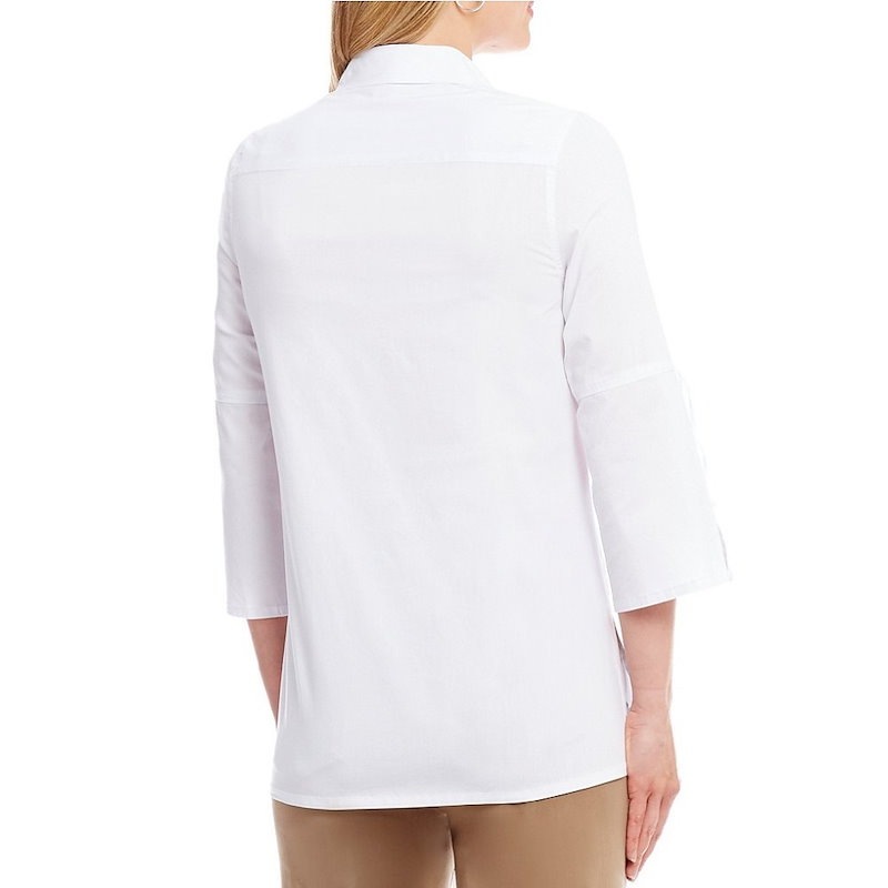 ウエストバウンド レディース トップス ブラウス・シャツ【Westbound Button Front Bell Sleeve Shirt】White ウエストバウンド レディース トップス ブラウス・シャツ【Westbound Button Front Bell Sleeve Shirt】White