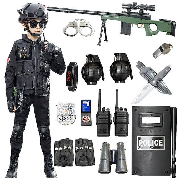 Qoo10] 子供用特殊部隊おもちゃセット 男の子 ア