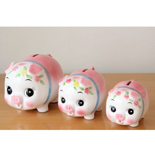 made in japan 陶器の入れ物と貯金箱セット ハンドメイド