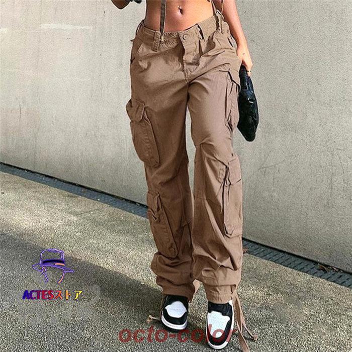 カーゴパンツ ダンス衣装 キッズ レディース グレー 黒 緑 カーキ 無地 カーゴパンツ ストレート HIPHOP ヒップホップ 個性的 服 原宿系 ジュニア カレッジ風 オ