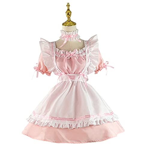 [ピンク L] メイド コスプレ ワンピース ロリータ cos 大きいサイズ 喫茶店 萌え 制服 文化祭 学園祭 衣装 撮影 可愛い ゴスロリ 初心者 セット mdprevattcaulkingandwaterproofing.com