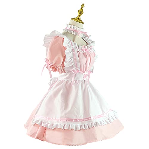 [ピンク L] メイド コスプレ ワンピース ロリータ cos 大きいサイズ 喫茶店 萌え 制服 文化祭 学園祭 衣装 撮影 可愛い ゴスロリ 初心者 セット mdprevattcaulkingandwaterproofing.com