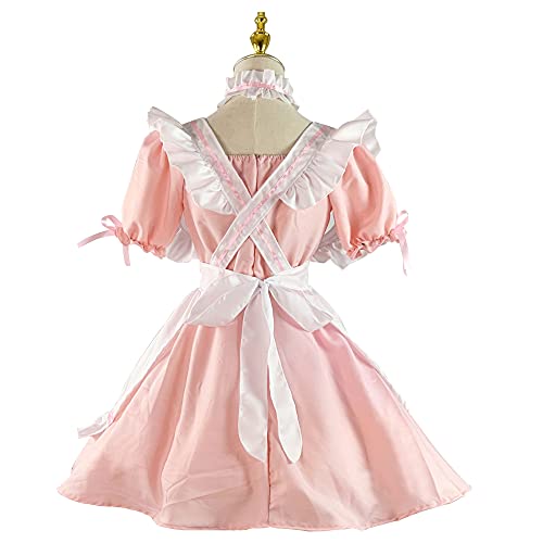 [ピンク L] メイド コスプレ ワンピース ロリータ cos 大きいサイズ 喫茶店 萌え 制服 文化祭 学園祭 衣装 撮影 可愛い ゴスロリ 初心者 セット mdprevattcaulkingandwaterproofing.com