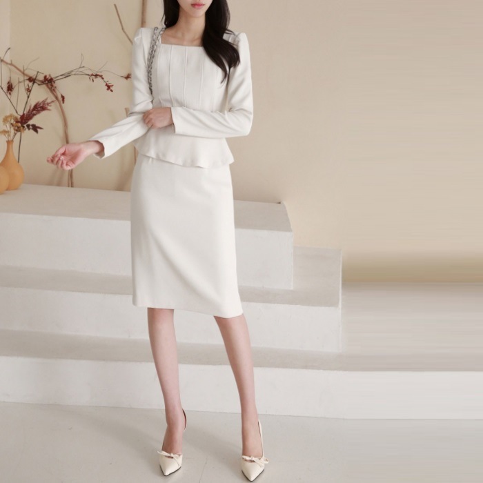 ワンピース 結婚式 ペプラム 入園入学 卒園 卒業 長袖 スリム ワンピース 結婚式 ペプラム 入園入学 卒園 卒業 長袖 スリム