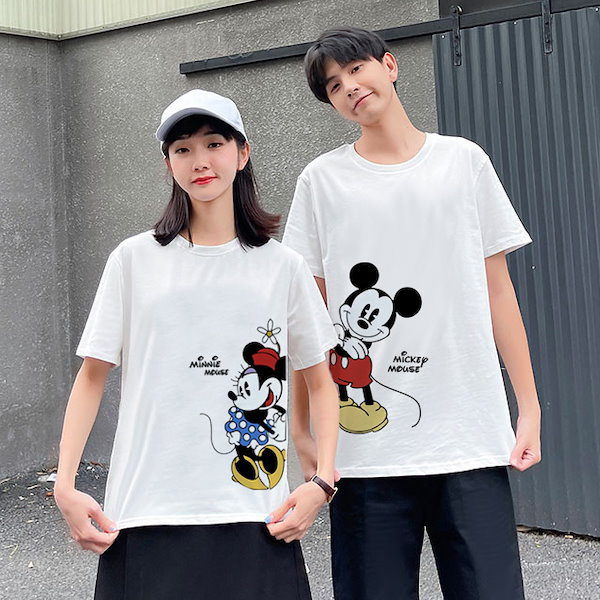 Qoo10] ディズニー 7色 夏 ミッキー ペアルックカップル